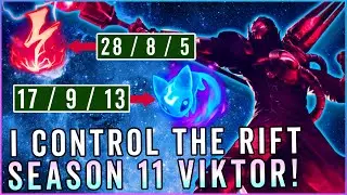 VIKTORIOUS | DIAMOND VIKTOR | I CONTROL THE RIFT!! | SEASON 11 VIKTOR INSANE GAMEPLAY!
