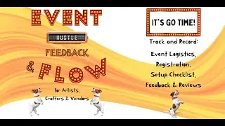 Event Hustle Feedback & Flow Book for Artists, Crafters and Vendors