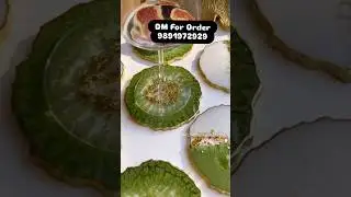 Luxury Resin Coaster Set | Glossy Epoxy Coasters for Home Decor