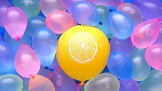 Satisfying Video l Lemon Fun WATER BALLOONS POP ASMR