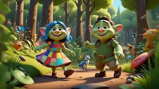 Two Tiny Trolls Tap Their Feet | Fun Song for Kids | Nursery Rhymes and Educational Songs