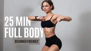 25 MIN FAT BURNING Workout for Beginners - No Equipment, No Jumping - Home Workout