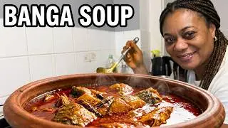 Uk living,cooking Nigeria Banga soup.