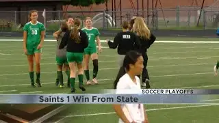 Saints soccer 1win from state