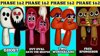 Making Sprunki OC Ghost, Ovy Oval, Two, Fred Phase 1&2 #sprunki #sprunkioc #incredibox