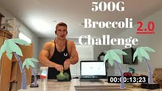500 Gram Raw Broccoli Challenge SECOND ATTEMPT! (Fail)