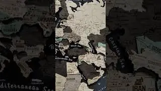 Деревянная карта мира на оргстекле с LED-подсветкой #map #travel #interiordesign #art