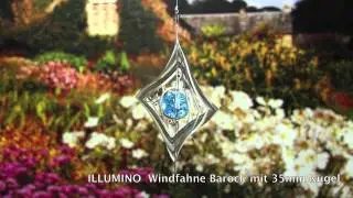 ILLUMINO Windfahne Barock mit 35mm Kugel