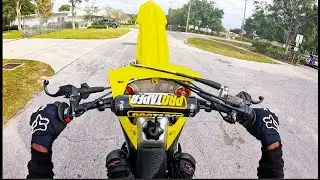 RMZ 250 WHEELIES‼️ INSANE POV STREET RIDE‼️