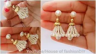 How To Make Beaded Earrings||Beaded Jumkies||Head pin earrings