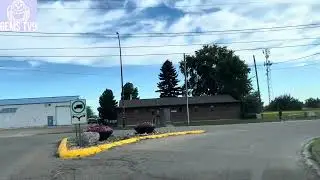 Alberta canada town side roads