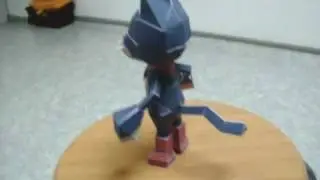 Cait Sith doll papercraft model by ninjatoes