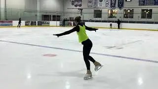 Olivia Miller Preliminary Skating skills test