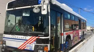 長崎バス車窓 脇岬海水浴場前→栄上/ 脇岬海水浴場前1623発(長崎駅前→ココウォーク茂里町行)