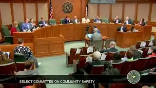 Testimony before the Texas House Select Committee on Community Safety on HB 2744