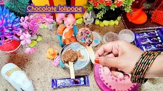 Miniature chocolate lolipope ||daily milk chocolate lolipope 🍭Recipe||Bong mini Cooking👨&zwj;🍳