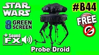 Imperial Probe Droid Star Wars Green Screen 3D