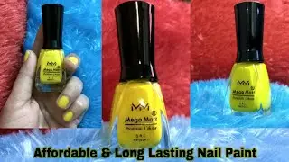 Mega Matt Yellow Nail Polish Review।। Good Quality Nail Paint In Affordable Price।। MeSoraStyle