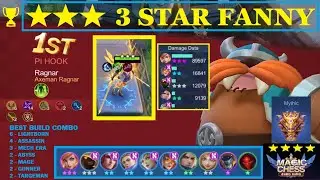 ⭐⭐⭐ 3 STAR FANNY FULL BUILD - WIN 1ST🏆 COMEBACK GAME - MAGIC CHESS BEST COMBO BUILD - MOBILE LEGENDS