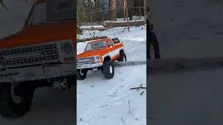 Winter Trailing with the Traxxas TRX4 1979 Chevy K5 Blazer! #traxxas #axial #rccar #rccrawler #rc