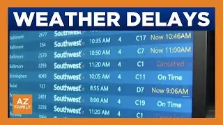 Winter weather in US causing delays at Phoenix Sky Harbor
