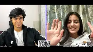 Random  chat cute girl flirting with prankur #monkeyapp #omegle #monkeychat #randomchat #funnychat 