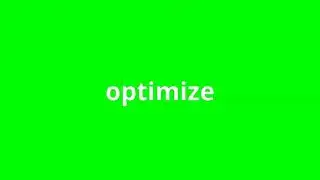 what is the meaning of optimize