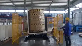 Pallet inverter & pallet exchanger with Dual clamper