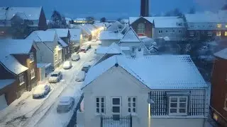 Snow Storm In Northeast | Denmark Germany Europe Snowfall | December Christmas Snowfall Started