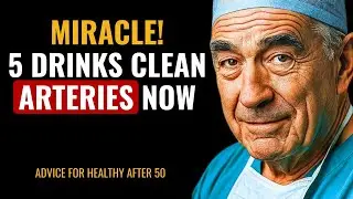 MIRACLE! 5 Drinks to Keep Your Arteries Clean & Young (5 Drinks That Damage Them!)