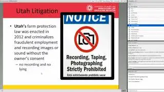 Recent Developments in Animal Ag: Idaho Ag Gag Ruling