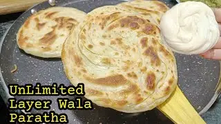 Hyderabadi Shadiyon Wala Laccha Paratha Recipe | Un Limited Layers Wala Laccha Paratha Recipe
