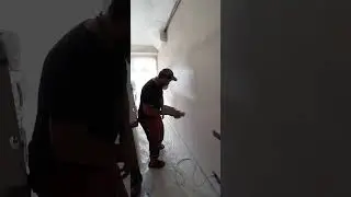 Покраска стен краскопультом. Как профессионально покрасить стены.