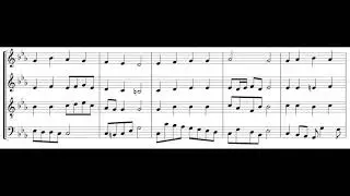 Bach Chorale 61 - Alto Emphasized