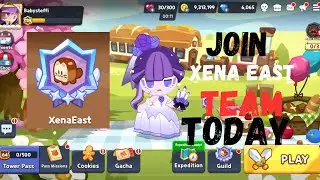 JOIN Xena East TEAM TODAY on Cookie Run Tower of Adventures Top 100 Rank 
