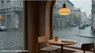 Quiet Cafe Background Music for Work & Study ☕ 3 Hours | Rainy Day Indoor Focus Sound