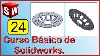 Disco de freno Curso de solidworks # 24 parte 1 | Diego Gaona.
