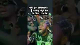 Fans gets emotional during candlelight for DADDY LUMBA. #legendsliveforever #daddylumbafans #dl