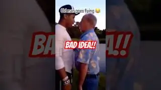 Неуравновешенный старик получает мгновенную карму!😳