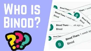 Who is binod | binod tharu | vinod tharu | binod op | binod meme | binod tharu channel | binod