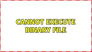 Ubuntu: Cannot execute binary file