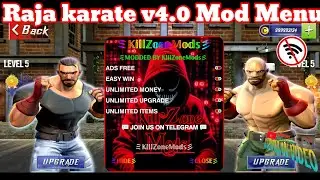 💪Raja Karate v4.0 Mod Menu _ Offline