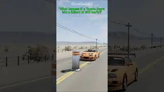 Toyota Supra MK4 vs Bollard Crash Test 🚗💥🚧 | BeamNG.drive  #beamngdrive