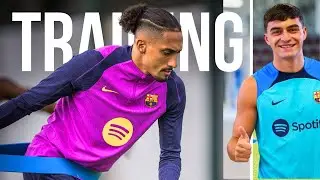 Watch Raphinha and Pedri In Intense Barcelona Training 🔥
