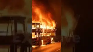 kurnool bus fire accident animation #viral #kurnoolnews #viralvideo #accident