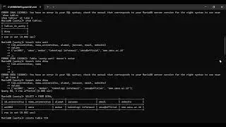 DATABASE: PEMBAHASAN TABLE SQL DI APLIKASI XAMPP MELALUI CMD