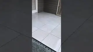 Porcelain pavers patio
