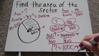 Area of a Sector Tutorial