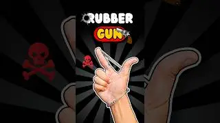 Rubberband Handgun Tutorial in easy way ☣️🔥#shorts #diy #craft #experimnent #tutorial #handmade #art