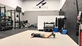 Prone banded single leg hamstring curl 